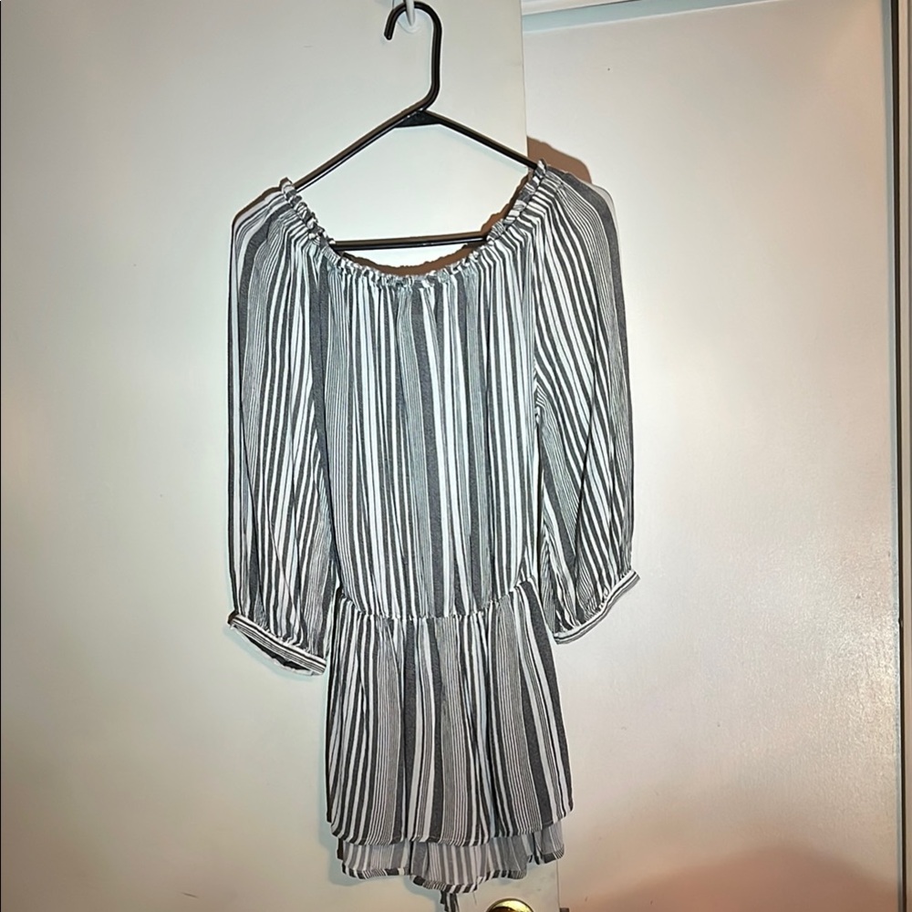 Elegant Striped Black and White shirt